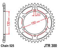 Мотозірка задня JTR300.42 YAMAHA FZ 8, YAMAHA TDM 900,YAMAHA TRX 850