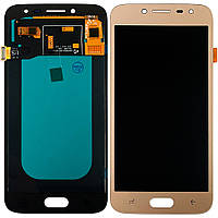 Дисплей (екран) Samsung Galaxy J2 2018 J250F з тачскріном (золотистий OLED)