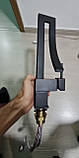 Чорний змішувач для раковини FUTURA DONB 01 BLACK, фото 6