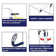 Сушарка для білизни підлогова Casa Si Athletic 3 White, фото 7