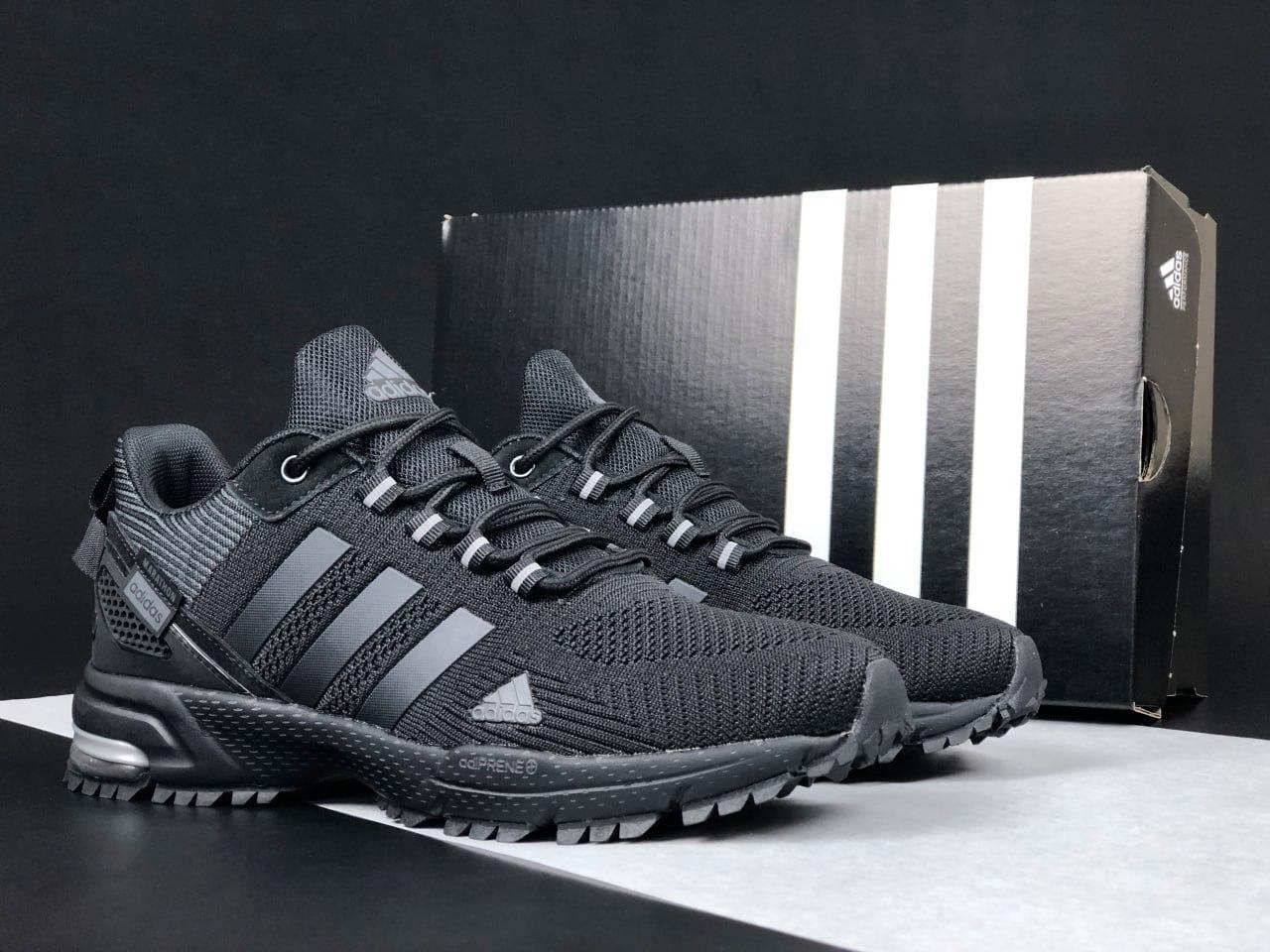 Чоловічі кросівки Adidas Marathon TR Black (Чорний) Взуття Адідас Маратон текстиль сітка демісезон