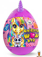 Набор для творчества в яйце "единорог wow box", для девочек, детская игрушка, фиолетовый, от 5 лет