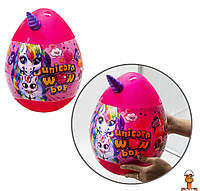Набор для творчества в яйце "единорог wow box", для девочек, детская игрушка, розовый, от 5 лет