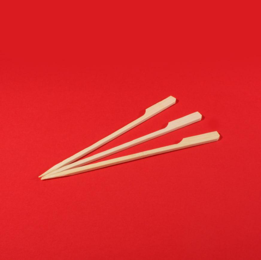 Шпажка бамбукова "весло" 9 см. 100 шт.