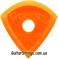 Медиатор Gravity Picks GSUM3MR Sunrise Mini Jazz Unpolished with Round Grip Hole 3.00 mm