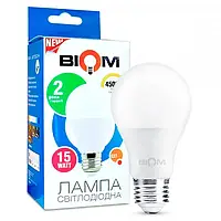 Світлодіодна лампа BioMed BT-516 А65 15W E27 А65 15W E27 4500K (груша)