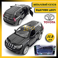 Металлическая машинка джип Toyota Land Cruiser Prado, коллекционная Тойота Ленд Крузер Прадо черная AS-3062