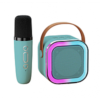 Тор! Портативная колонка с караоке микрофоном и RGB подсветкой Winso K12 10W Bluetooth, USB, microSD, AUX,
