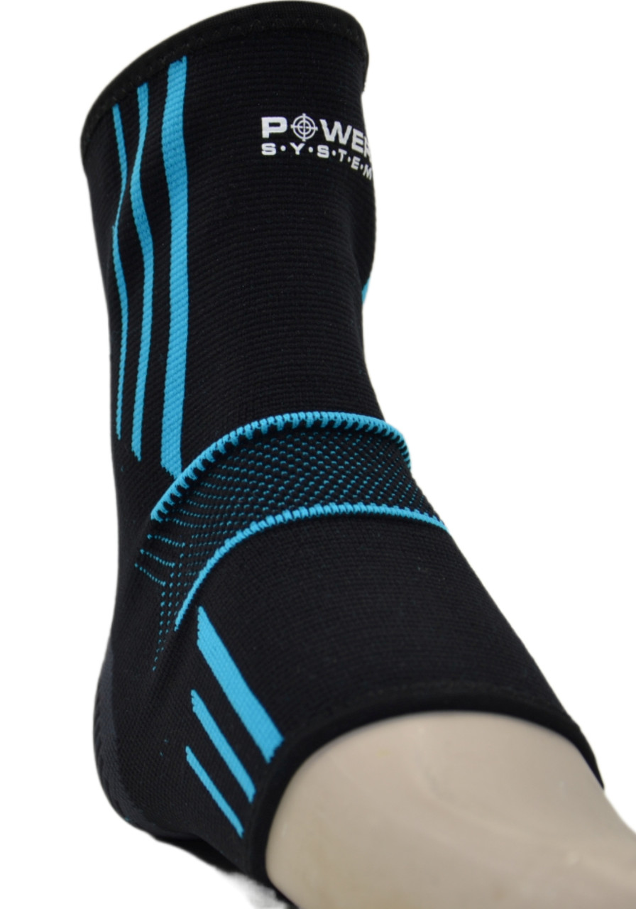 Бандажі на гомілкостоп Power System PS-6022 Ankle Support Evo Black/Blue (2шт.) M - фото 6 - id-p2078955763