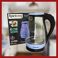 Большой электрический чайник Rainberg RB-914 стеклянный 2 л 1850 Вт с длительным сохранением температуры