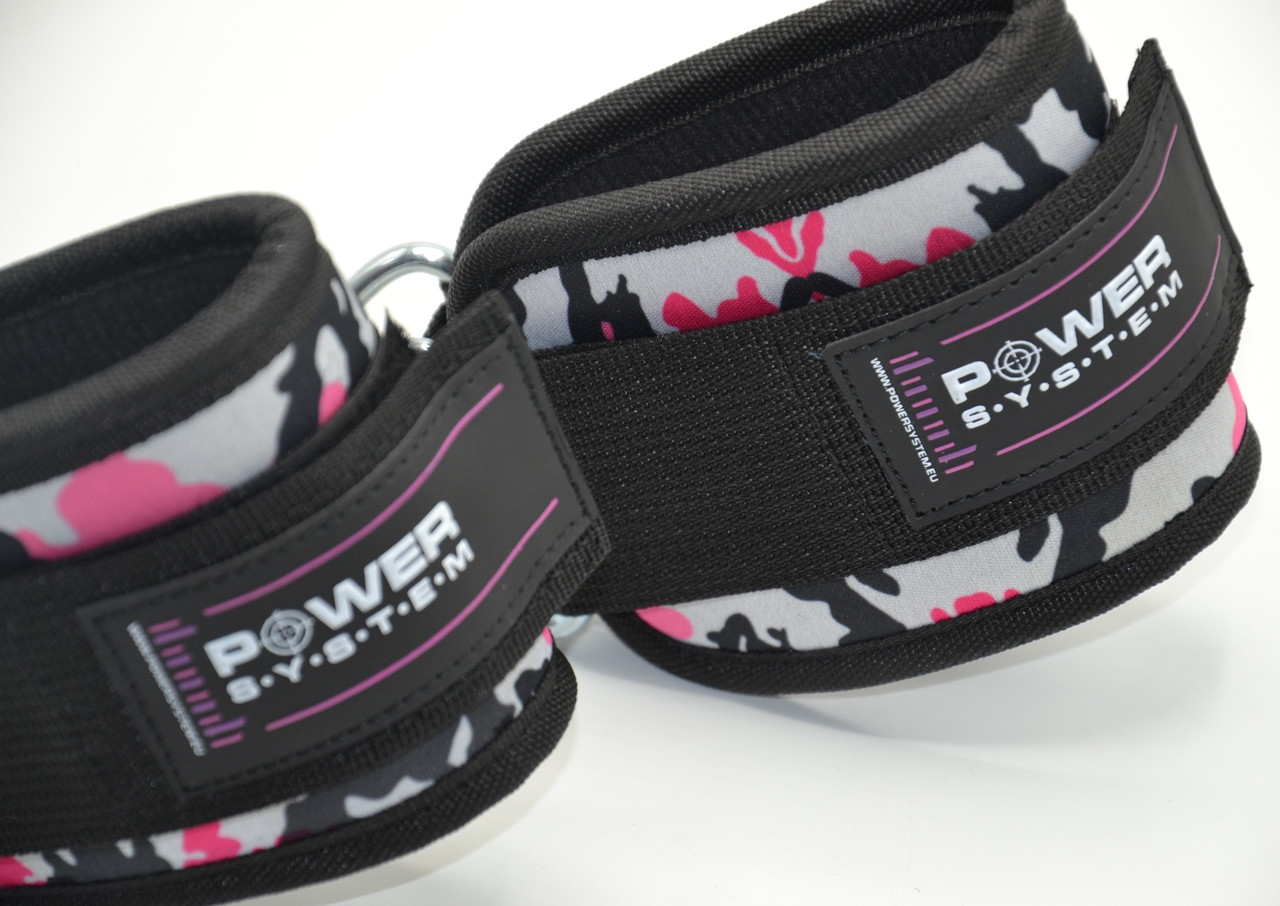 Манжети на щиколотку Power System PS-3470 Ankle Strap Camo Pink/Black - фото 6 - id-p2078958282