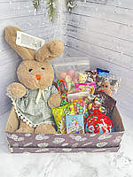 Уникальный подарочный набор с конфетами и мягкой игрушкой для девочки на день рождения