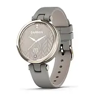 Смарт-часы Garmin Lily Classic Cream Gold Bezel with braloba gray case and italian leather band 010-02384-B2