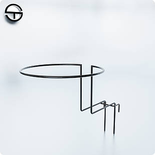 Полиця для головниx уборів-135, чорний. Полиця для головних уборів, навіс на торговельну сітку. Обладнання для торгівлі