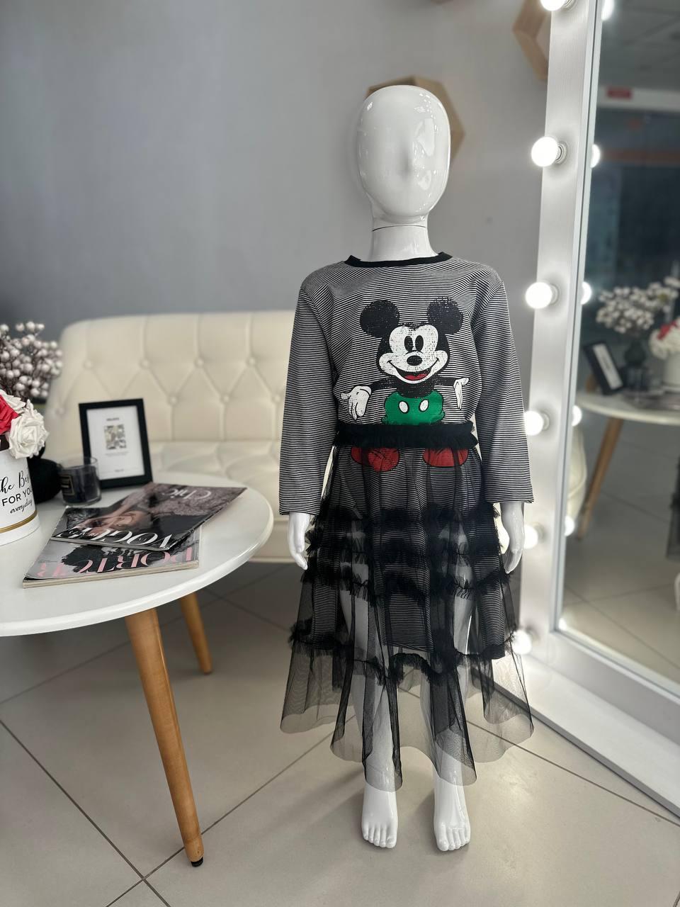 Нарядний костюм для дівчинки зі спідницею з фатину 6933 Bambini, д, Зима, 100, фото 1