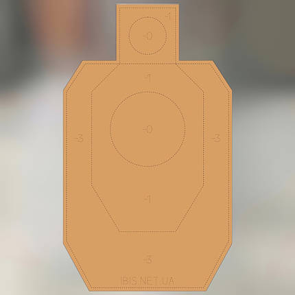 Мішень ІБІС IDPA, мішень для стрільби (1030058), фото 1