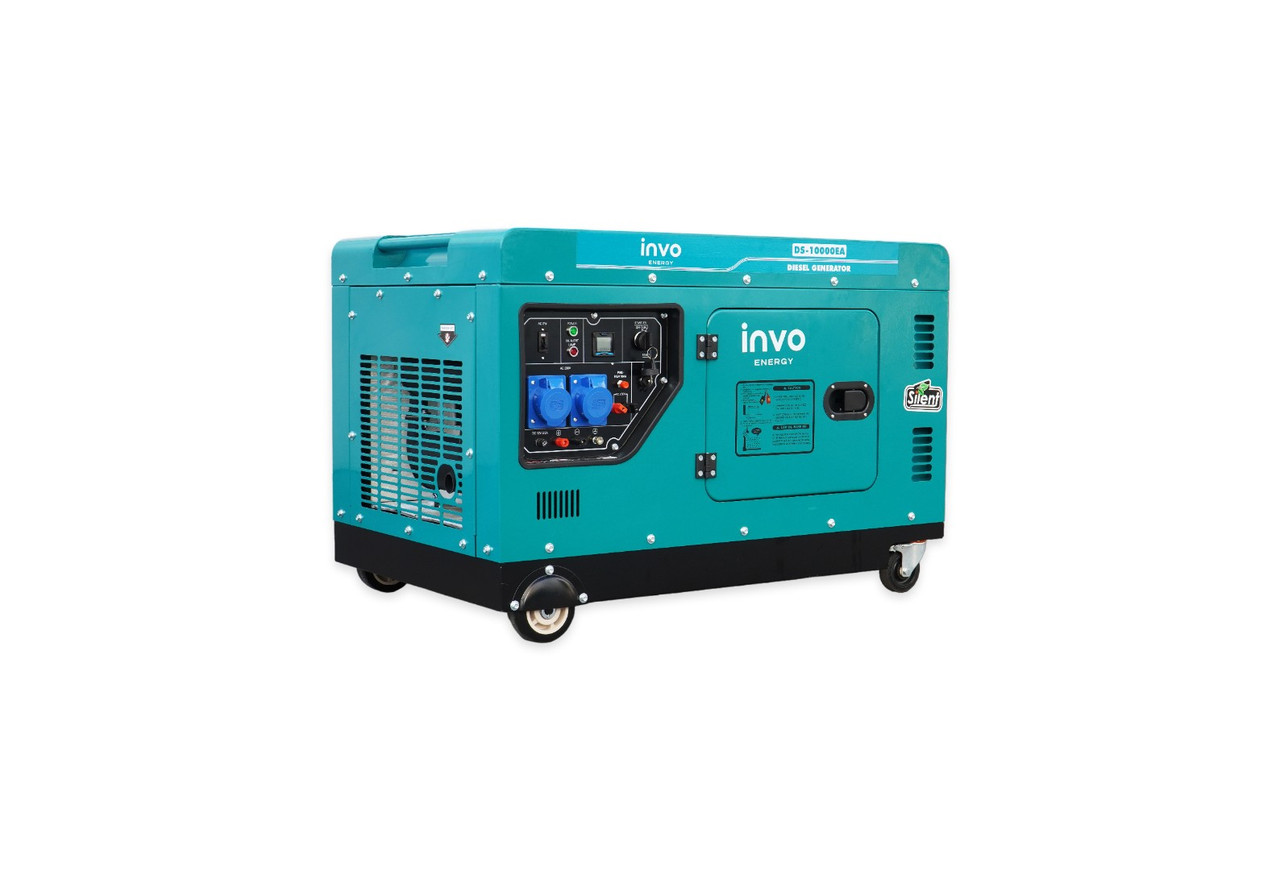 Дизельний генератор INVO DS-10000EA у кожусі, 9/10кВт, 230В