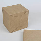 Коробка Серце 150*150*130 мм Крафт подарункова Коробочка коханій День народження, фото 8