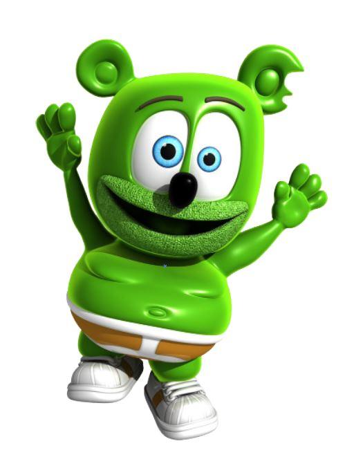 Наклейка для ростової фігури "Гуммі Беар / Gummy Bear" 80х58 см /інтер'єрна наклейка (без обрізу по контуру)