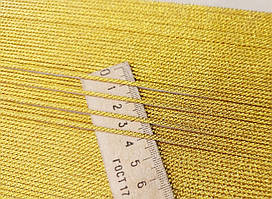 Шнур текстильний декоативнийзолотий люрексовий 2-2,5 мм. Ціна за метр.