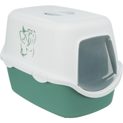 Туалет для кішок Trixie Vico закритий (зелений/білий) (4011905402796) CHP