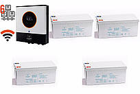 Комплект автономного живлення інвертор AXIOMA Energy ISMPPT BFP 8000+4АКБ AX-GEL12-200Ah