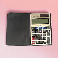 Калькулятор карманный DT-3000 в чехле на батарейке и солнечной панели 6х10,5 см