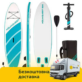 Дошка для SUP серфінгу Intex SUP-БОРД 68242 Блакитна (320-81-15см) | Надувна дошка для серфінгу