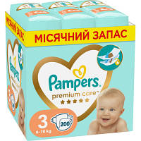 Підгузки Pampers Premium Care Розмір 3 (6-10 кг) 200 шт (8006540855898) CHP