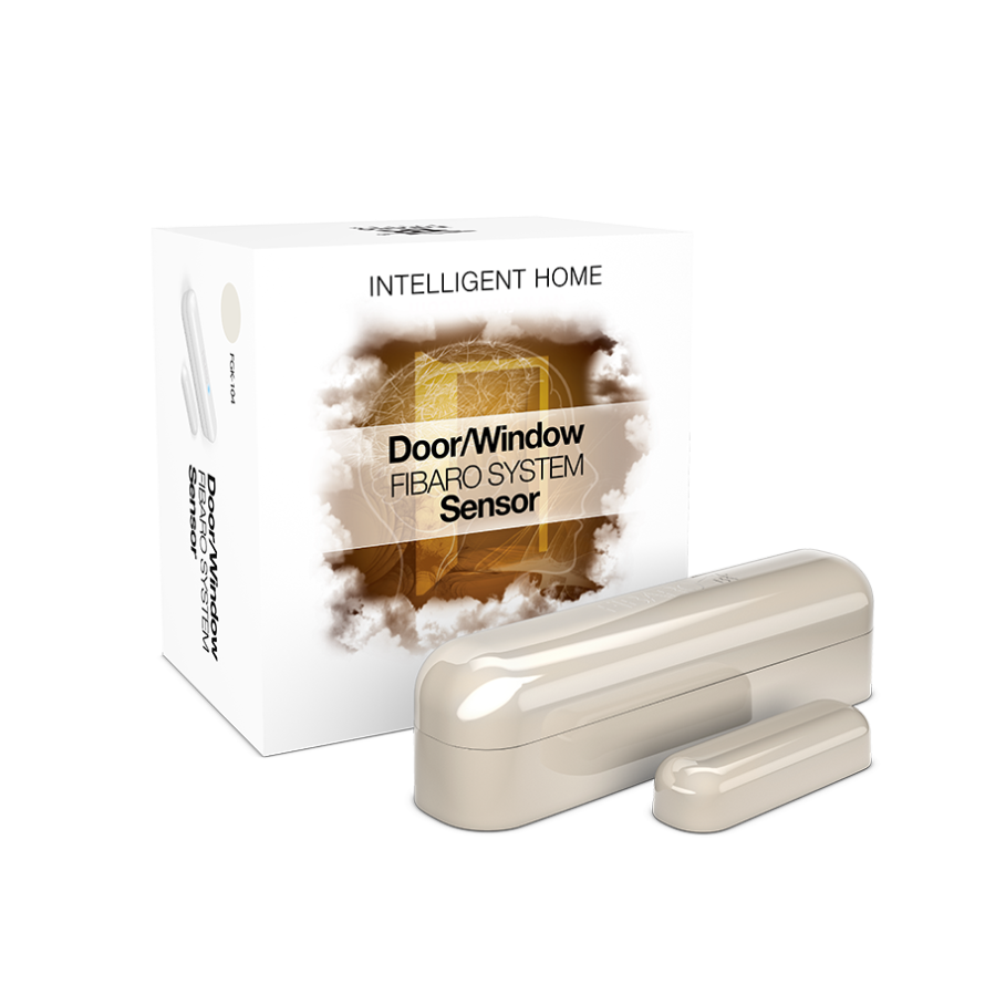 Датчик відчинення дверей/вікна кремовий FIBARO Door/Window Sensor Pearl powder — FIB_FGK-104