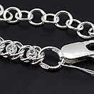 Жіночий срібний браслет арабський Бісмарк з камінчиками. Регульований браслетик 17 19,5 см, фото 4