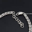 Жіночий срібний браслет арабський Бісмарк з камінчиками. Регульований браслетик 17 19,5 см, фото 6