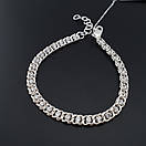 Жіночий срібний браслет арабський Бісмарк з камінчиками. Регульований браслетик 17 19,5 см, фото 7