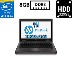 Ноутбук HP ProBook 6470b/14”TN(1366x768)/Intel Core i5-3340M 2.70GHz/8GB DDR3/HDD 320GB/Intel HD Graphics