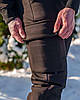 Зимові теплі чоловічі спортивні штани Карго чорні штани чоловічі Карго з кишенями штани зима на хлопця, фото 8