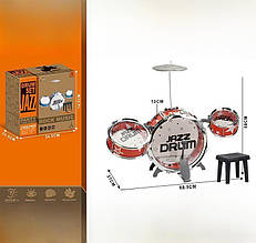 Барабанна установка зі стільцем Jazz Drum 775-19 (розмір 69,5-27,5-58см)