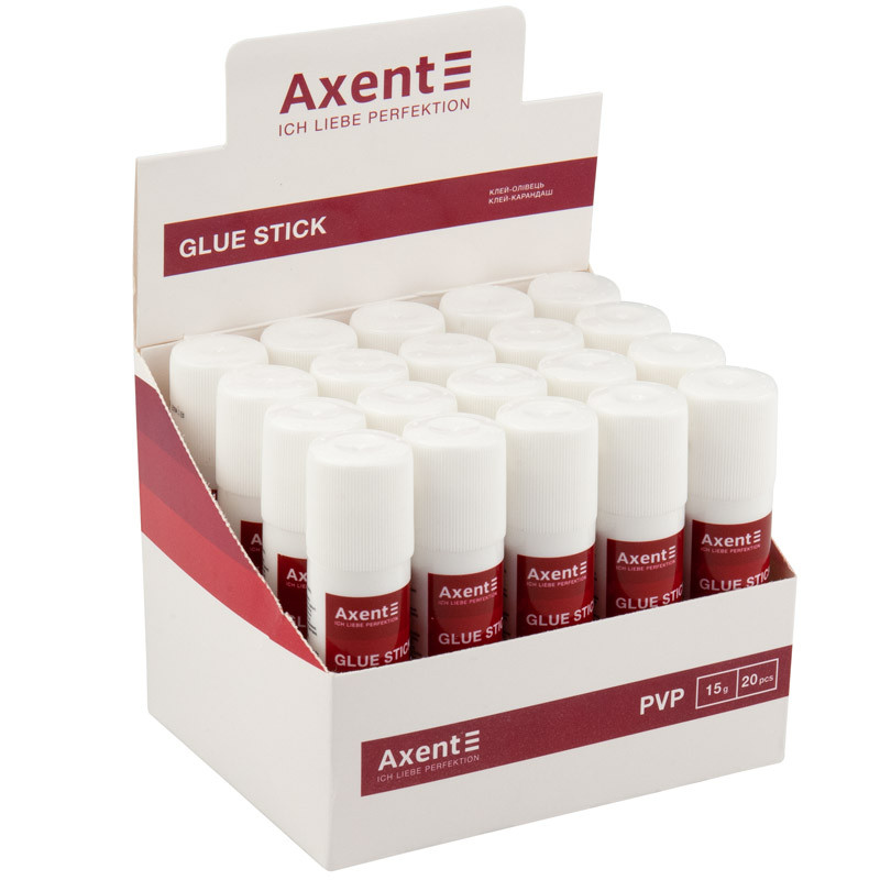 Клей-олівець 15г PVP Axent 7112-А  //20шт/уп, фото 1