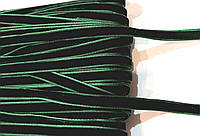 Стрічка оксамитова Лента бархатная (бархатка) 1.3см ( 13мм). Зелена темна