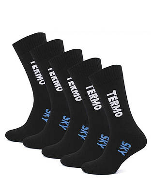 Упаковка 12 пар термошкарпетки TERMO SKY  socks чоловічі теплі махрові