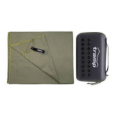 Рушник із мікрофібриTramp 75х150 см Dark Green (UTRA-161-XL-army-green) N