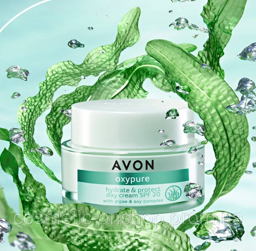 Денний крем для обличчя «Чистий кисень» SPF 20 Avon NutraEffects, 50 мл ...