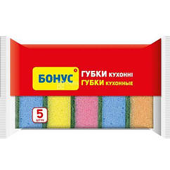 Губка кухонна Бонус 5шт