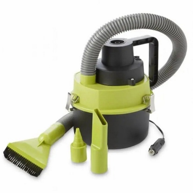 Пилосос автомобільний для сухого та вологого прибирання Dry Vacuum 8917 Black/Green N
