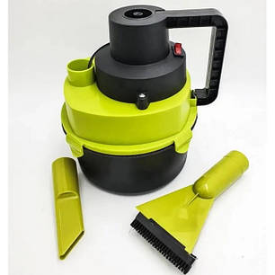 Пилосос автомобільний для сухого та вологого прибирання Dry Vacuum 8917 Black/Green N, фото 3