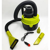 Пилосос автомобільний для сухого та вологого прибирання Dry Vacuum 8917 Black/Green N, фото 5