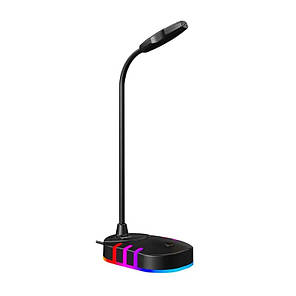 Мікрофон настільний XTRIKE XMC-02 з підсвіткою RGB Black N, фото 4