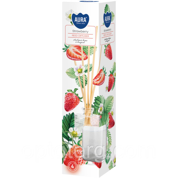 Аромодифузор із паличками Strawberry Полуниця 45 мл Bispol