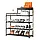 Металева 4-рівнева полиця для взуття CLOTHES RACK. Стійка-підставка для взуття. Органайзер для взуття., фото 3