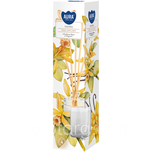 Аромадифузор із паличками Vanilla Ваніль 45 мл Bispol, фото 1