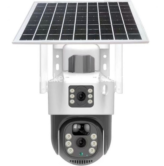 IP-камера V36 4G 8.0 Мп із віддаленим доступом вулична із сонячною панеллю (v380Pro), фото 1